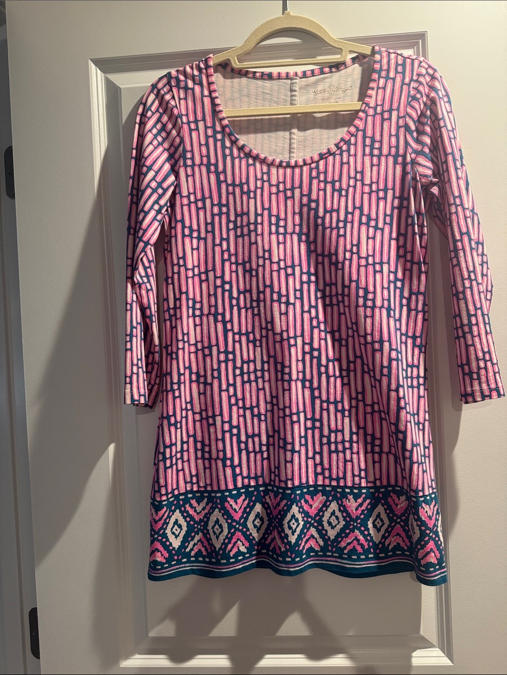 Lilly Pulitzer 🏝️ 3/4 sleeve Beacon Dress pattern: slathouse